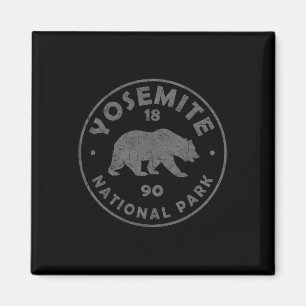Íman Retro Yosemite Parque Nacional dos EUA Lembrança V