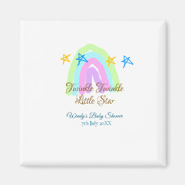 Íman Retrorre o arco-íris brilha pequenas estrelas baby