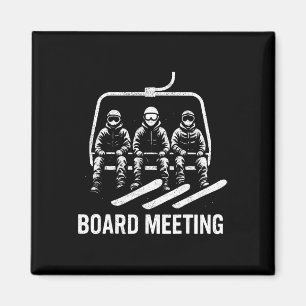 Íman Reunião de Conselho de Snowboard Esquiador Elevado