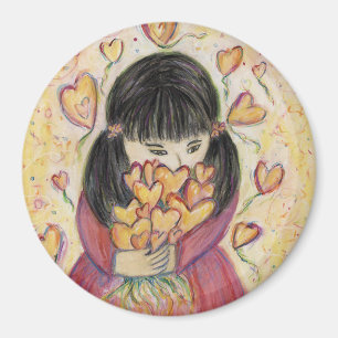 Íman Reunindo Imãs de geladeira Inspiracionais de Coraç