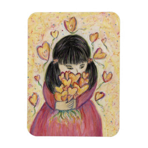 Íman Reunindo Imãs de geladeira Inspiracionais de Coraç