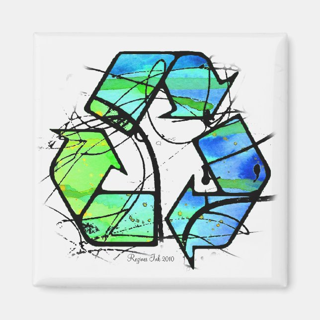 Íman Reuse, Reduce, Recycle Earth Day Gifts (Frente)