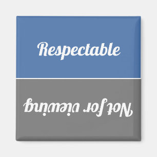 Íman Reversível Respeitável/Não Para Visualização Da Lâ