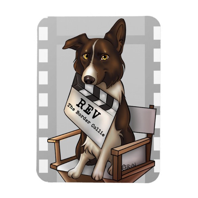 Íman Reverter o collie da fronteira (Vertical)