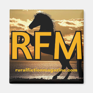 Íman Revista de ficção rural Cavalo e pôr do sol