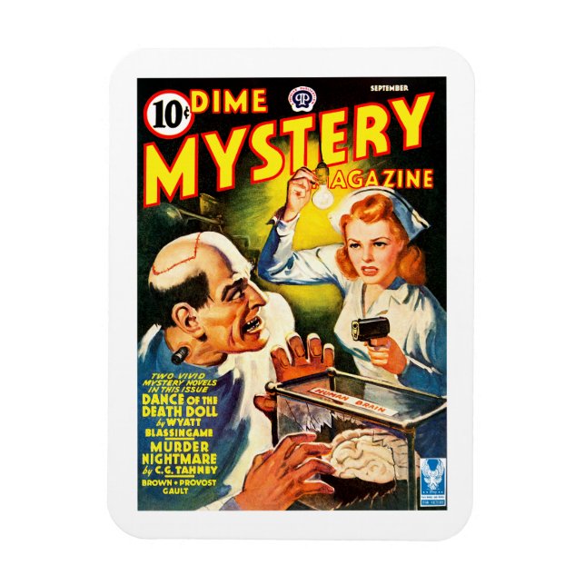 Íman Revista Dime Mystery (Set, 1942) (Vertical)