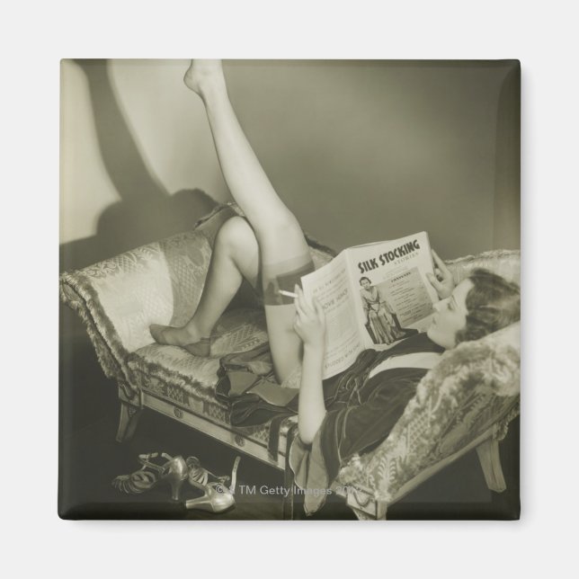 Íman Revista Woman Reading (Frente)