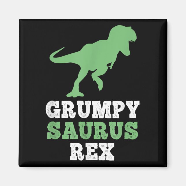 Íman Rex Dino Dinossaur Funny Grumpysaurus (Frente)