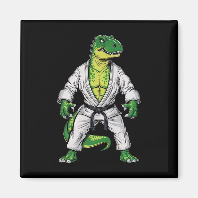 Íman Rex Martial Arts Dinossaur Jiu-jitsu Bjj Karate (Frente)