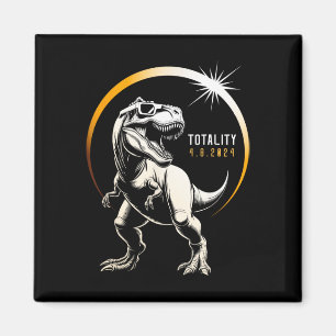 Íman Rex Total Eclipse Solar 2024 Dinossauro Abril 8 Ho