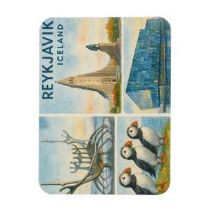 Íman Reykjavik Islândia multivisual