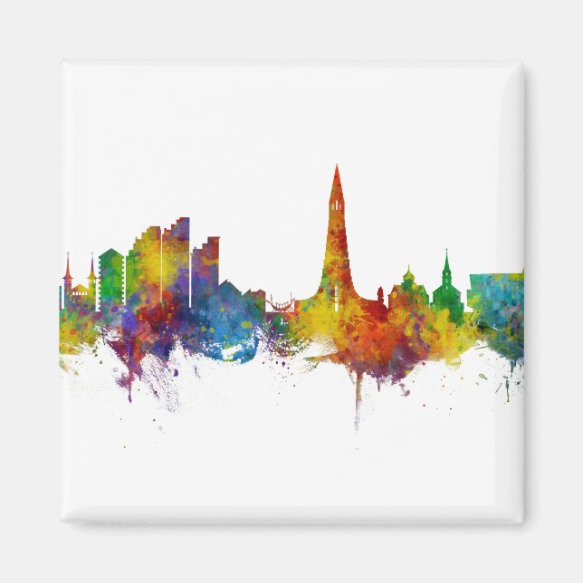 Íman Reykjavík Islândia Skyline (Frente)