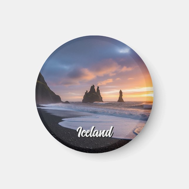 Íman Reynisdrangar Islândia Viagem (Frente)