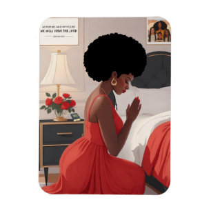 Íman Rezando à Mãe 3" x Imagem Fotográfica de 4"