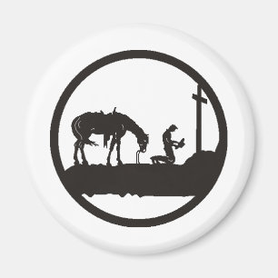 Íman rezando cowboy