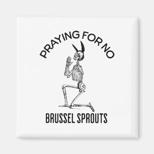 Íman Rezando Por Nenhum Brocolis De Bruxelas Esqueleto