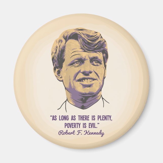 Íman RFK - A pobreza é Mau (Frente)