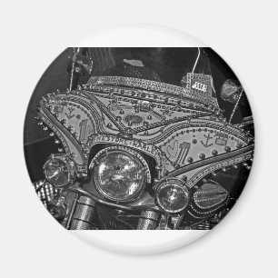 Íman Rhinestone Harley em bw