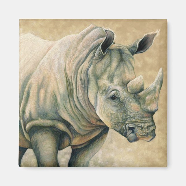 Íman Rhino Branco (Frente)