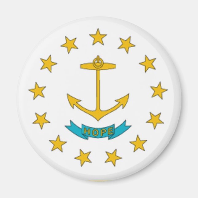 Íman Rhode Island Flag Magnet (Frente)