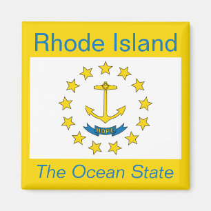 Íman Rhode Island Flag Magnet