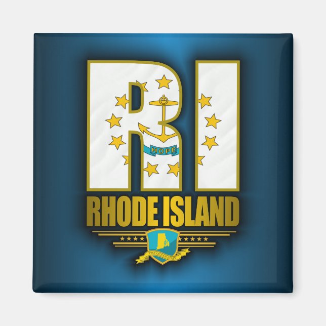Íman Rhode Island (RI) (Frente)