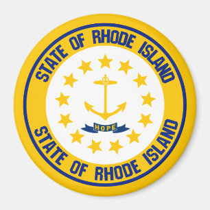 Íman Rhode Island Round Emblem