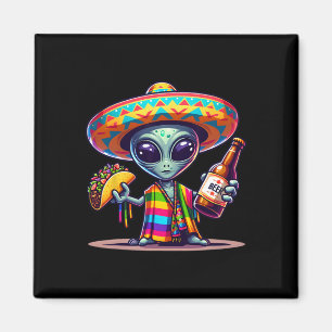 Íman Ria Com Aliens Tacos E Cerveja Cinco De Mayo Fie