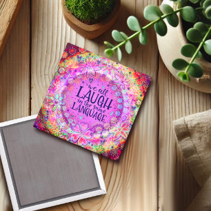 Íman "Ria da mesma língua" Inspirivity Magnet
