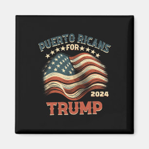 Íman Ricans Para Trump 2024 Bandeira EUA 