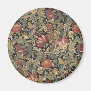 Íman Rich Floral Tapeçaria Brocade Antique Clássica