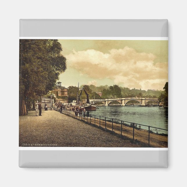 Íman Richmond, a ponte, Londres e subúrbios, Inglaterra (Frente)