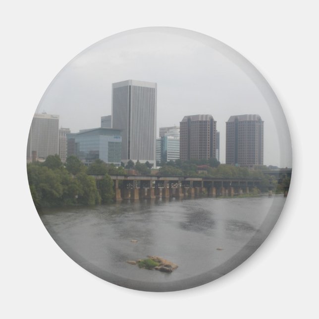 Íman Richmond Virginia Skyline (Frente)
