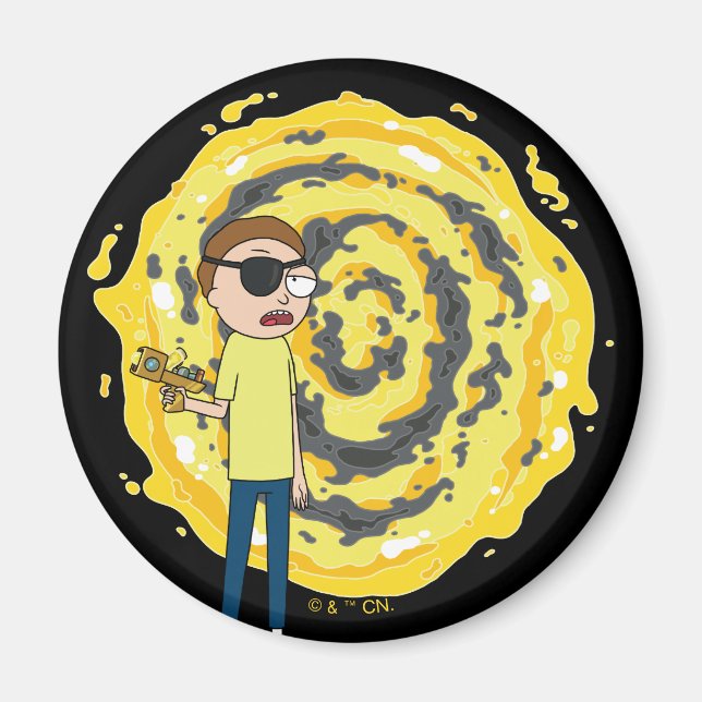 Íman RICK AND MORTY™ | Portal do Morty Mau (Frente)
