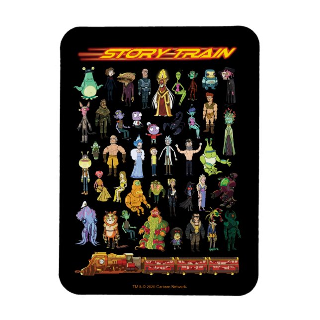 Íman RICK E MORTY™ | Comboio (Vertical)