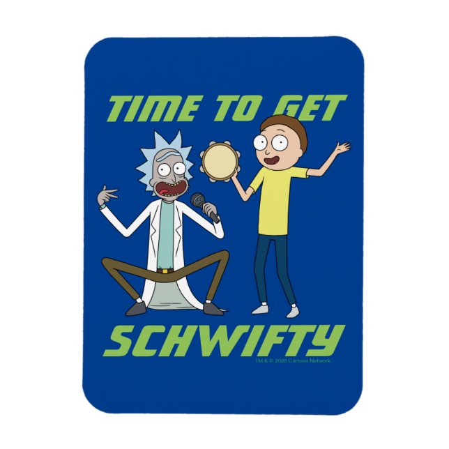 Íman RICK E MORTY™ | Hora De Obter O Schwifty (Vertical)