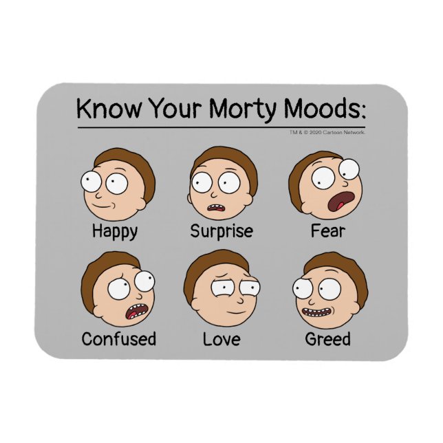 Íman RICK E MORTY™ | Morty's Moods (Horizontal)