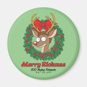 Íman Rick e Morty Reindeer Morty Feliz Rickmas
