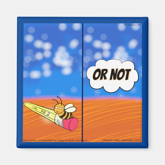 Íman Rick London Funny Shakespeare Hamlet Bee (Frente)