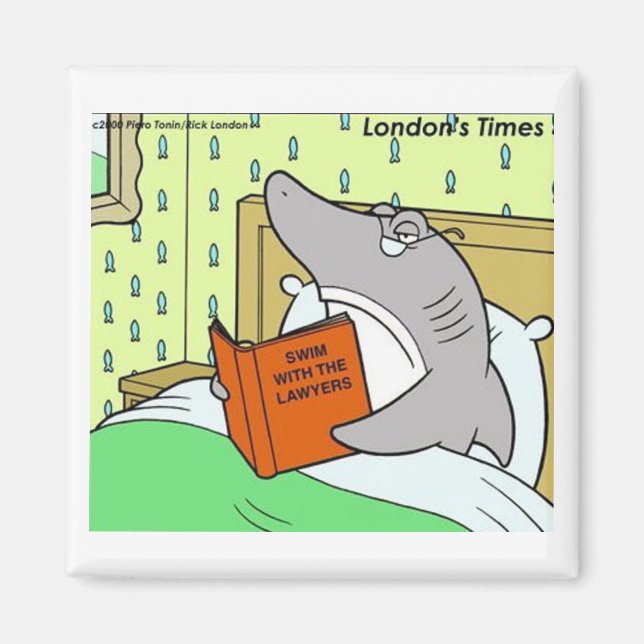 Íman Rick London Shark Lawyer Funny (Frente)