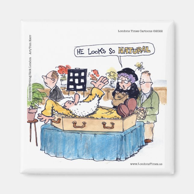 Íman Rick Londres Tão Funeral Natural Funerária Antiga  (Frente)