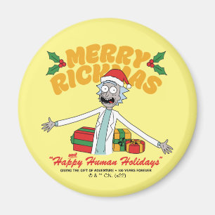 Íman Rickmas felizes e feriados humanos felizes