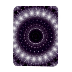 Íman Rico Delicar Lace redondo preto e branco