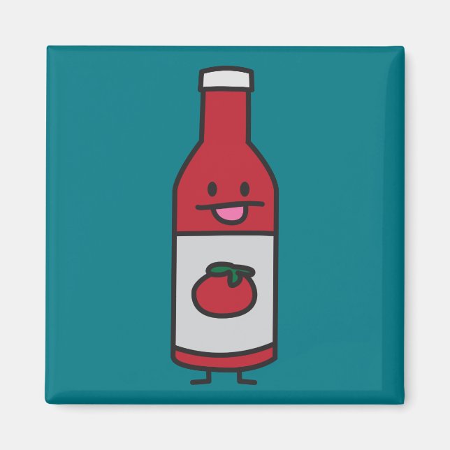 Íman Rico do condimento da mesa do molho de tomate da (Frente)