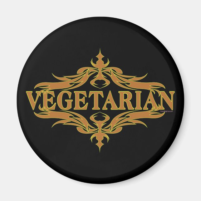 Íman Rico em castanho - Vegetariano (Frente)