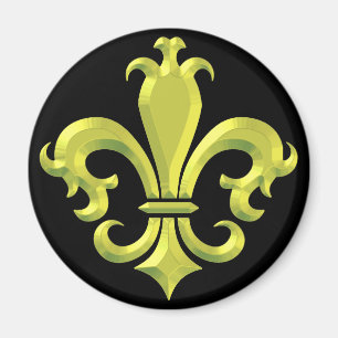 Íman Rico Fleur de LIs Dourado Nova Orleans