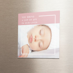 Íman Rico - Foto do bebê em forma de beleza   Rosa e B