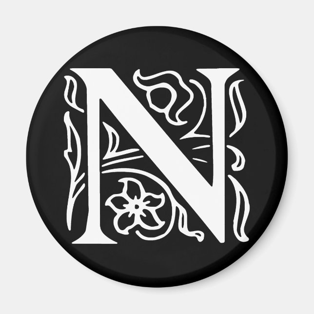 Íman Rico - Letra N (Frente)