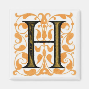 Íman Rico Vintage - Letra "H" - Magnet