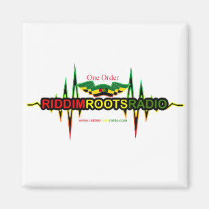 Íman Riddim enraíza a imã de geladeira quadrada de